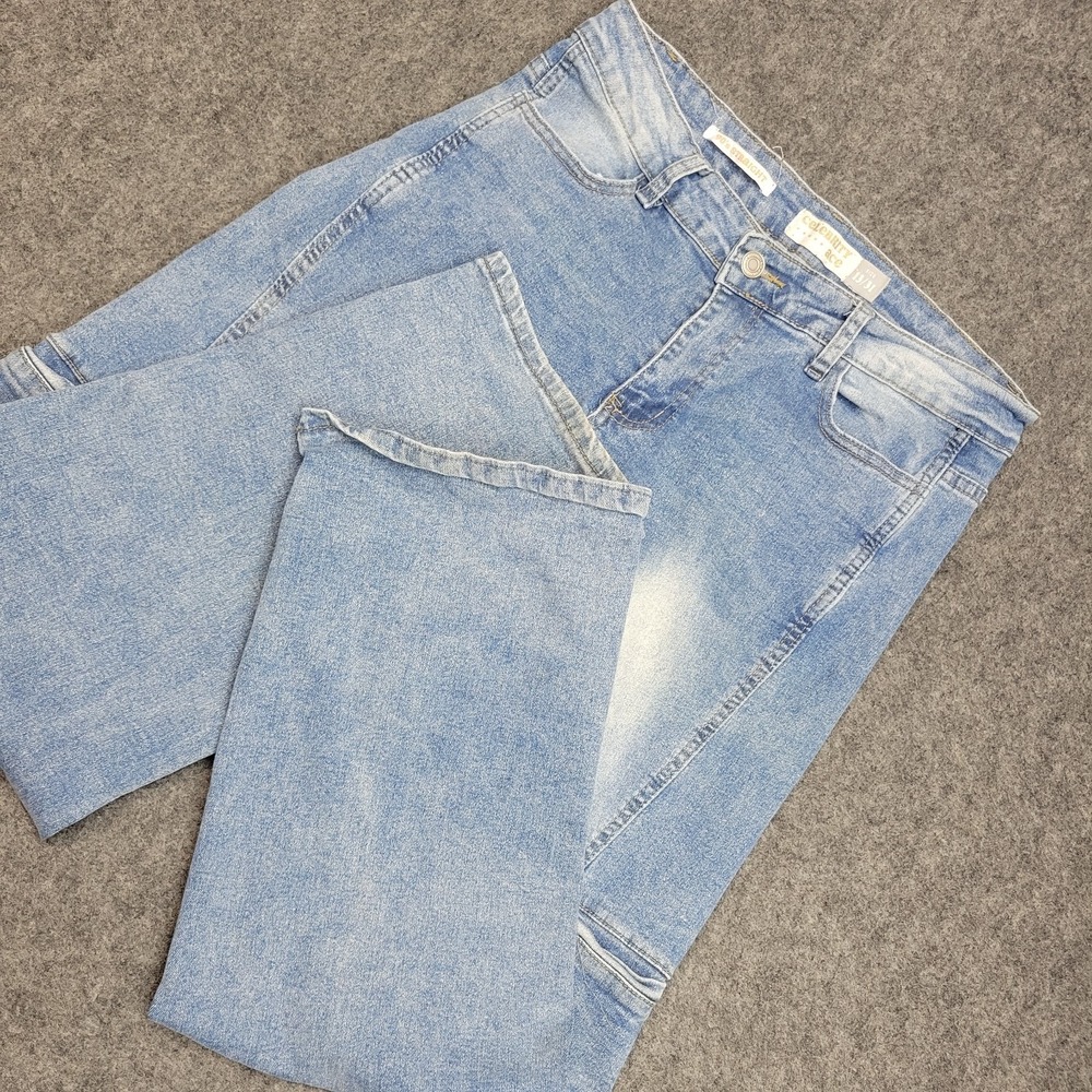 Celebrity Ace Jeans Womens 13/31 Streetwear 90s Wide Retro Panel‎ Trendy Y2K
